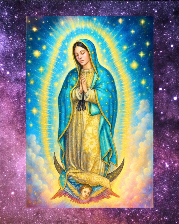 Our Lady of Guadalupe 4 Images Mother Mary Digital Art Download - Image 3